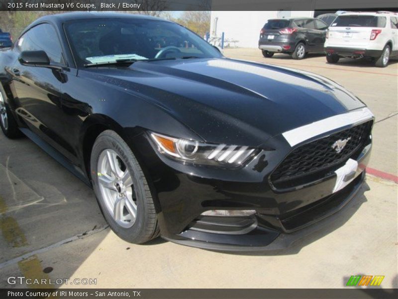 Black / Ebony 2015 Ford Mustang V6 Coupe