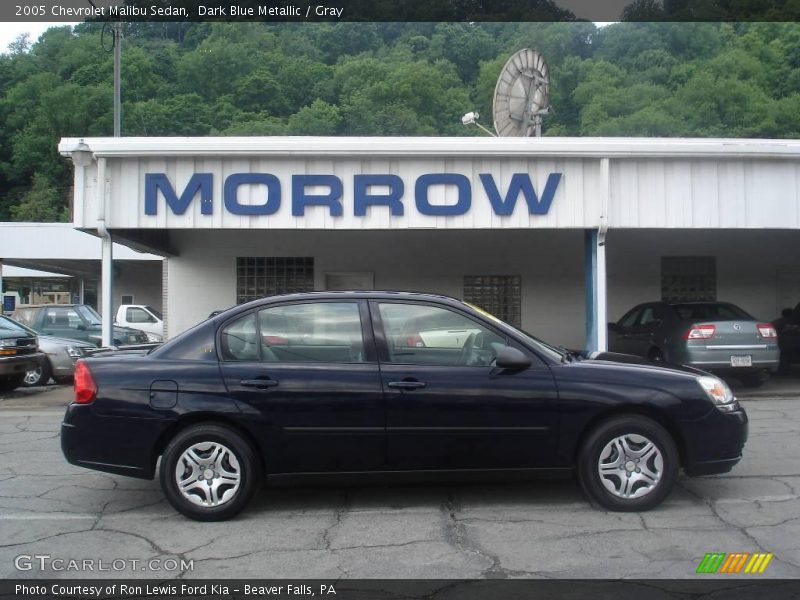 Dark Blue Metallic / Gray 2005 Chevrolet Malibu Sedan