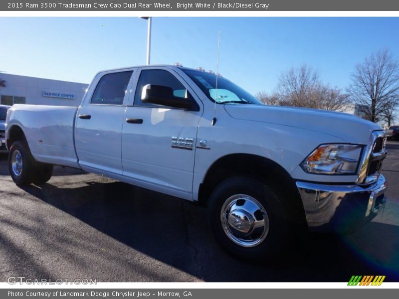 Bright White / Black/Diesel Gray 2015 Ram 3500 Tradesman Crew Cab Dual Rear Wheel