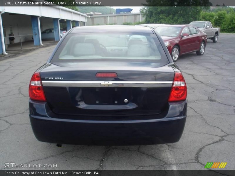 Dark Blue Metallic / Gray 2005 Chevrolet Malibu Sedan