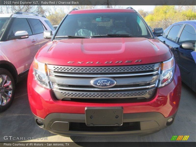 Ruby Red / Charcoal Black 2015 Ford Explorer XLT