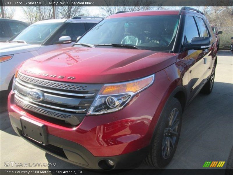 Ruby Red / Charcoal Black 2015 Ford Explorer XLT