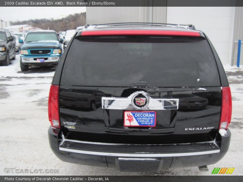 Black Raven / Ebony/Ebony 2009 Cadillac Escalade ESV AWD
