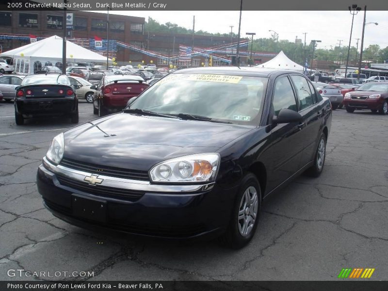 Dark Blue Metallic / Gray 2005 Chevrolet Malibu Sedan