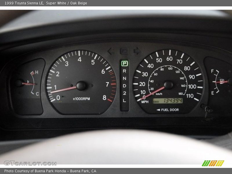 1999 Sienna LE LE Gauges