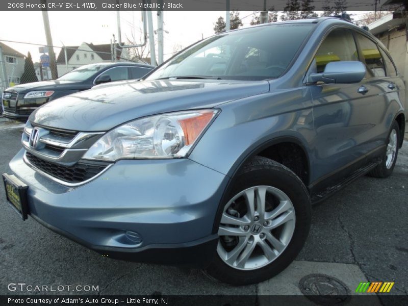 Glacier Blue Metallic / Black 2008 Honda CR-V EX-L 4WD