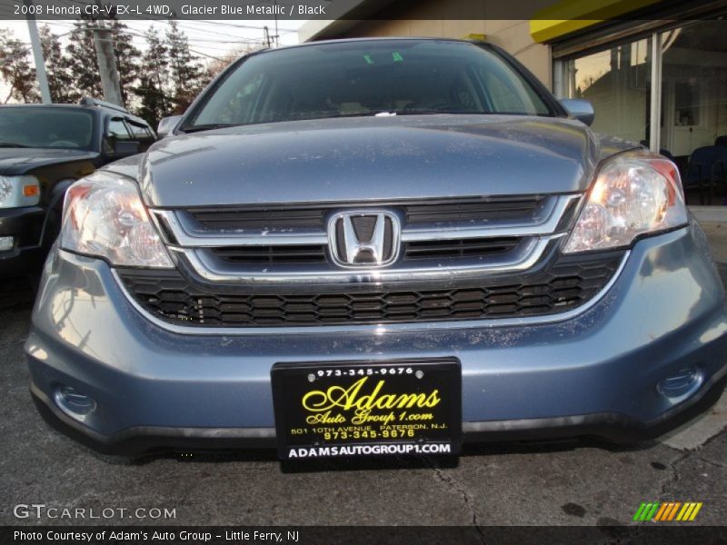 Glacier Blue Metallic / Black 2008 Honda CR-V EX-L 4WD