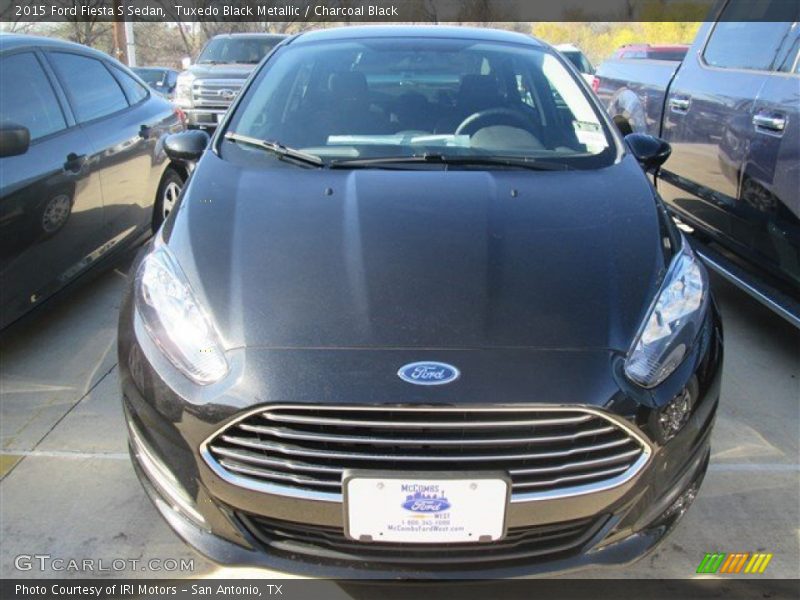 Tuxedo Black Metallic / Charcoal Black 2015 Ford Fiesta S Sedan