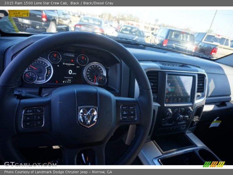 Black / Black/Diesel Gray 2015 Ram 1500 Lone Star Crew Cab