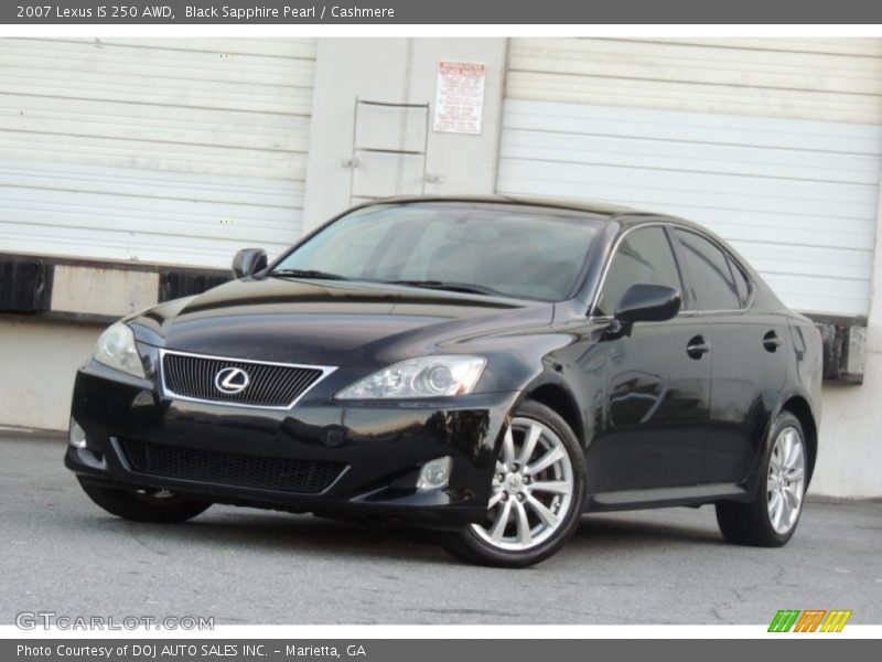 Black Sapphire Pearl / Cashmere 2007 Lexus IS 250 AWD
