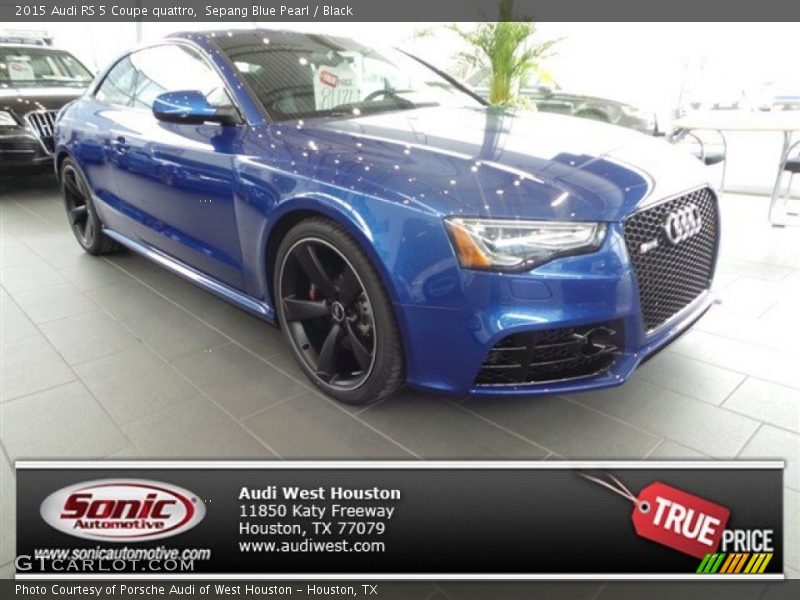 Sepang Blue Pearl / Black 2015 Audi RS 5 Coupe quattro