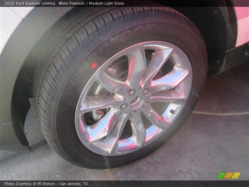White Platinum / Medium Light Stone 2015 Ford Explorer Limited