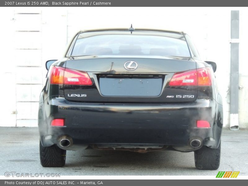 Black Sapphire Pearl / Cashmere 2007 Lexus IS 250 AWD