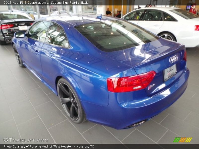 Sepang Blue Pearl / Black 2015 Audi RS 5 Coupe quattro