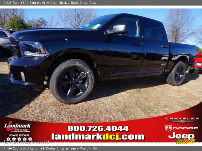 Black / Black/Diesel Gray 2015 Ram 1500 Express Crew Cab