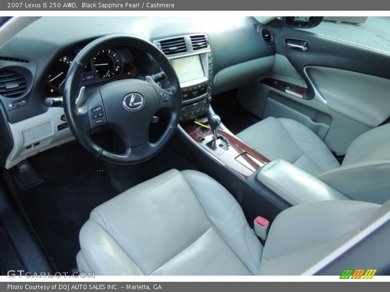 Black Sapphire Pearl / Cashmere 2007 Lexus IS 250 AWD