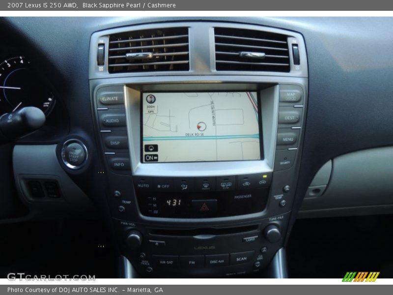 Black Sapphire Pearl / Cashmere 2007 Lexus IS 250 AWD