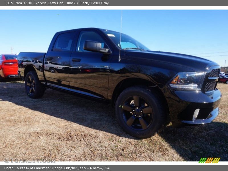 Black / Black/Diesel Gray 2015 Ram 1500 Express Crew Cab