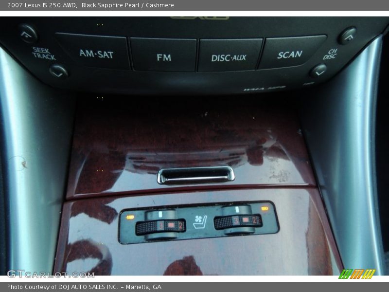 Black Sapphire Pearl / Cashmere 2007 Lexus IS 250 AWD