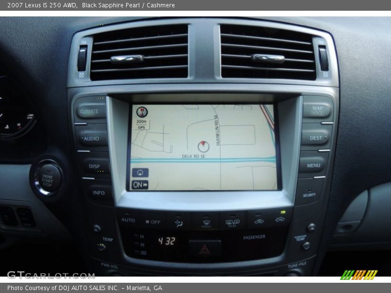 Black Sapphire Pearl / Cashmere 2007 Lexus IS 250 AWD