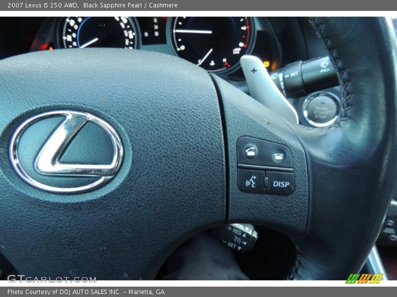Black Sapphire Pearl / Cashmere 2007 Lexus IS 250 AWD