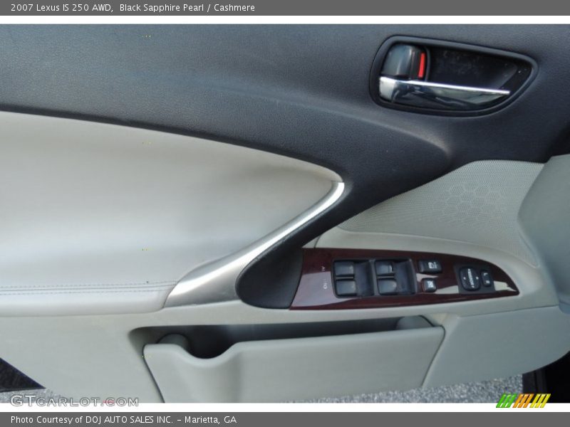 Black Sapphire Pearl / Cashmere 2007 Lexus IS 250 AWD