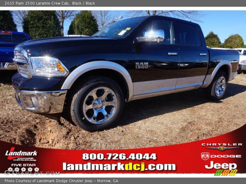 Black / Black 2015 Ram 1500 Laramie Crew Cab