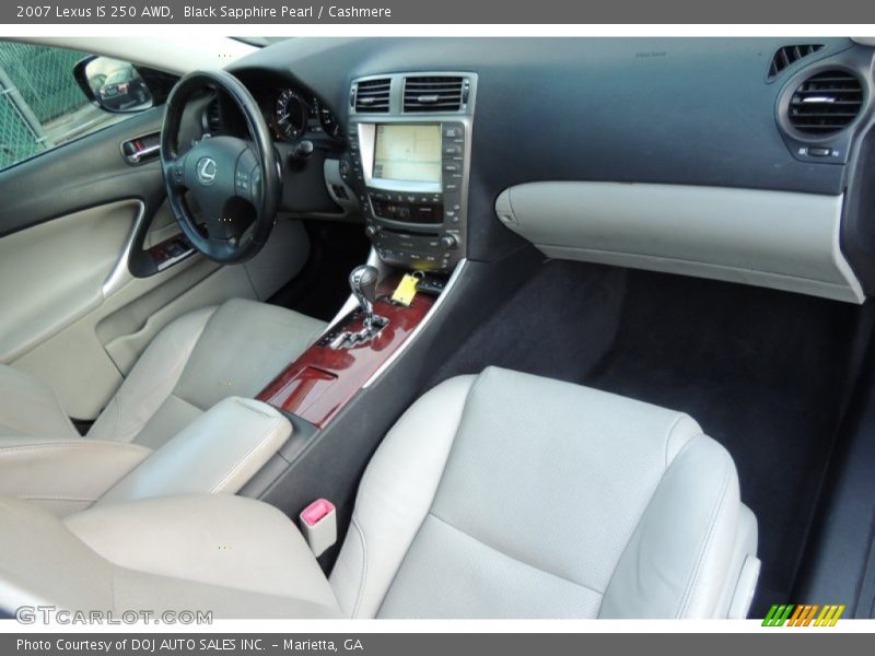 Black Sapphire Pearl / Cashmere 2007 Lexus IS 250 AWD