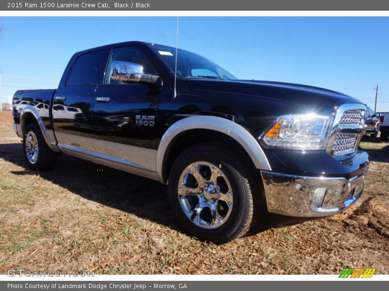 Black / Black 2015 Ram 1500 Laramie Crew Cab