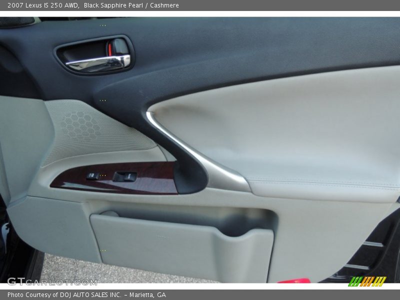 Black Sapphire Pearl / Cashmere 2007 Lexus IS 250 AWD