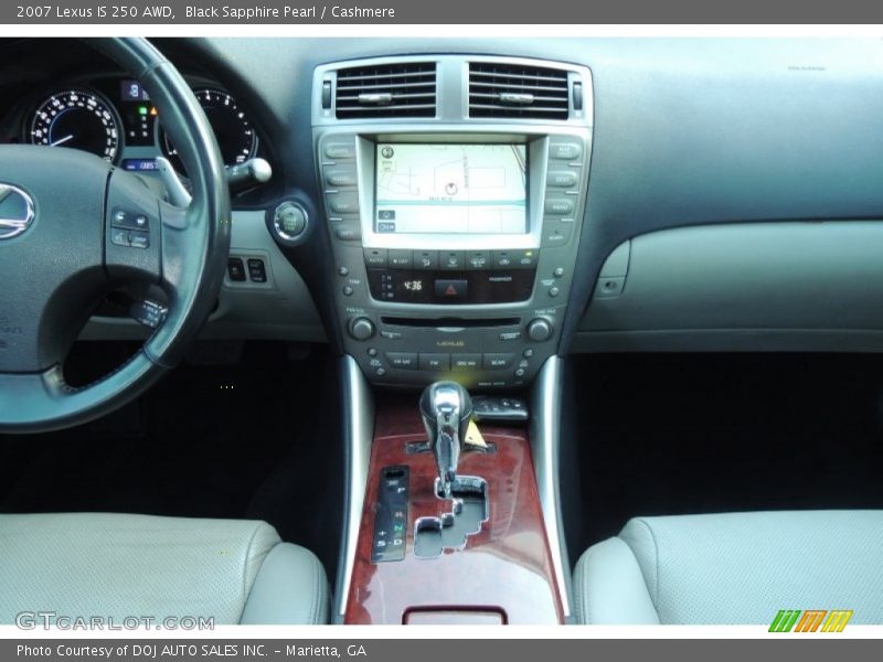 Black Sapphire Pearl / Cashmere 2007 Lexus IS 250 AWD