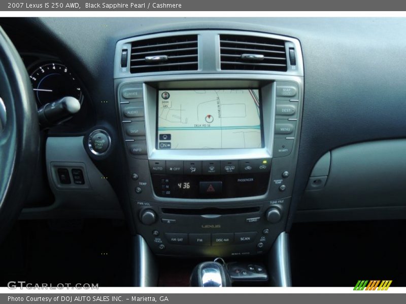 Black Sapphire Pearl / Cashmere 2007 Lexus IS 250 AWD