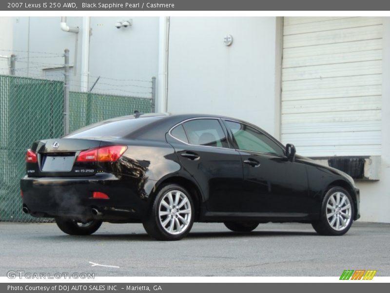 Black Sapphire Pearl / Cashmere 2007 Lexus IS 250 AWD