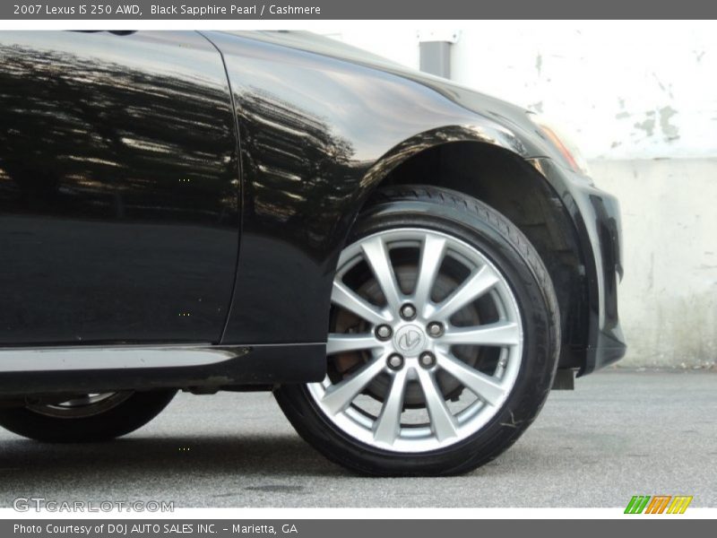 Black Sapphire Pearl / Cashmere 2007 Lexus IS 250 AWD