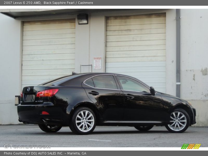 Black Sapphire Pearl / Cashmere 2007 Lexus IS 250 AWD
