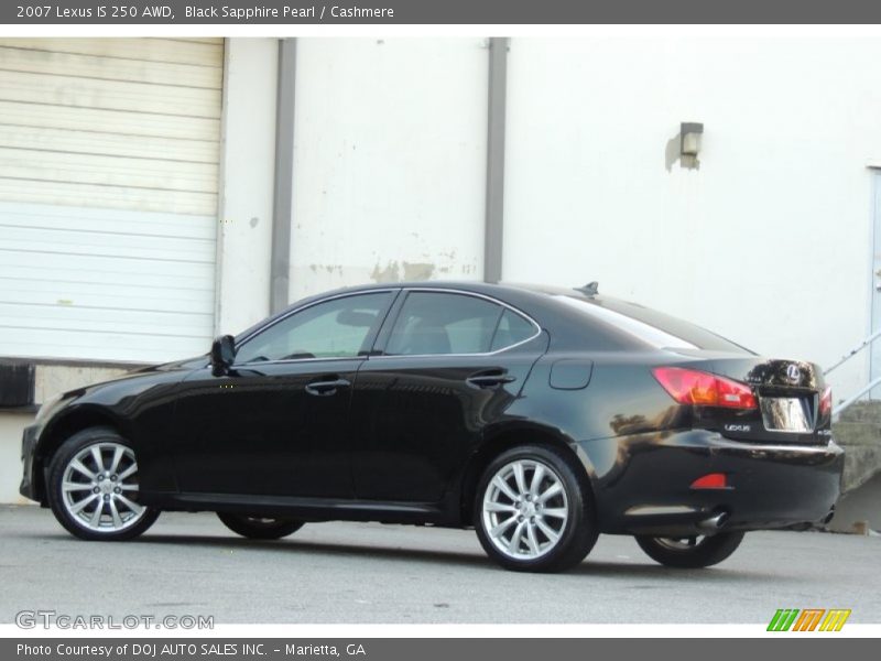 Black Sapphire Pearl / Cashmere 2007 Lexus IS 250 AWD