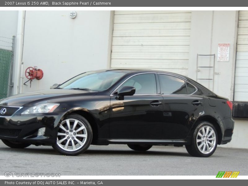 Black Sapphire Pearl / Cashmere 2007 Lexus IS 250 AWD