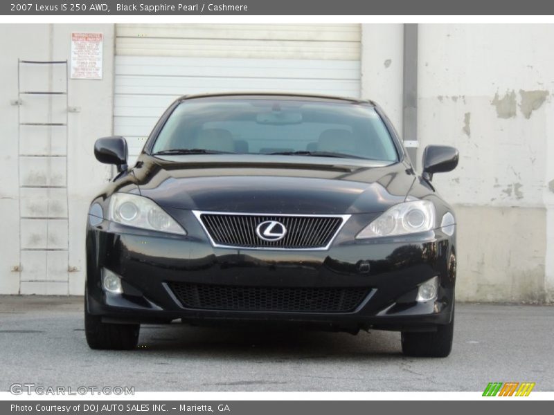 Black Sapphire Pearl / Cashmere 2007 Lexus IS 250 AWD