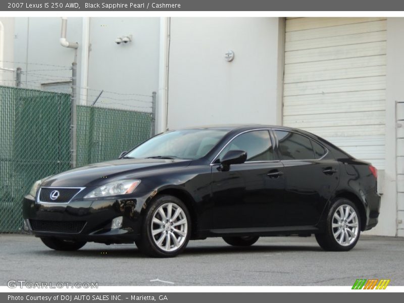 Black Sapphire Pearl / Cashmere 2007 Lexus IS 250 AWD