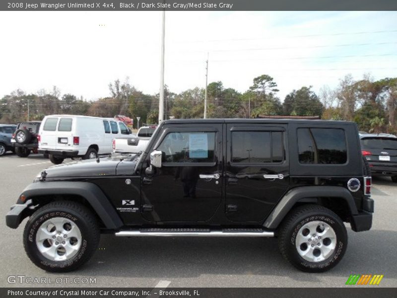 Black / Dark Slate Gray/Med Slate Gray 2008 Jeep Wrangler Unlimited X 4x4