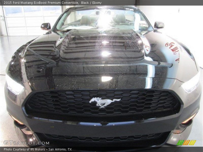 Black / Ebony 2015 Ford Mustang EcoBoost Premium Convertible
