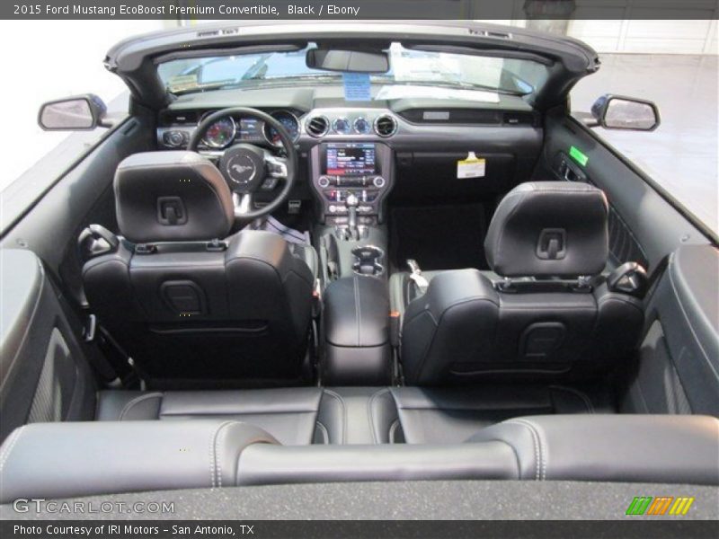 Black / Ebony 2015 Ford Mustang EcoBoost Premium Convertible