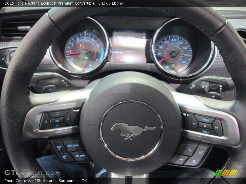 Black / Ebony 2015 Ford Mustang EcoBoost Premium Convertible