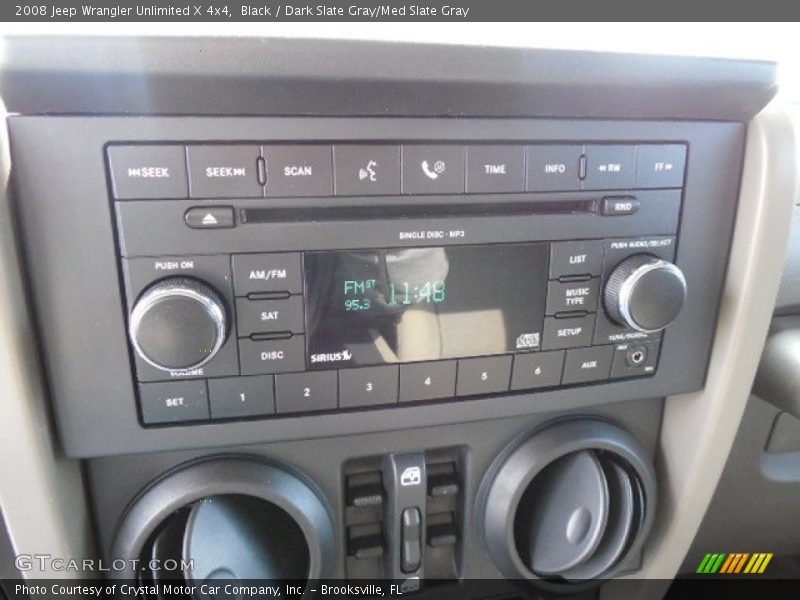 Black / Dark Slate Gray/Med Slate Gray 2008 Jeep Wrangler Unlimited X 4x4