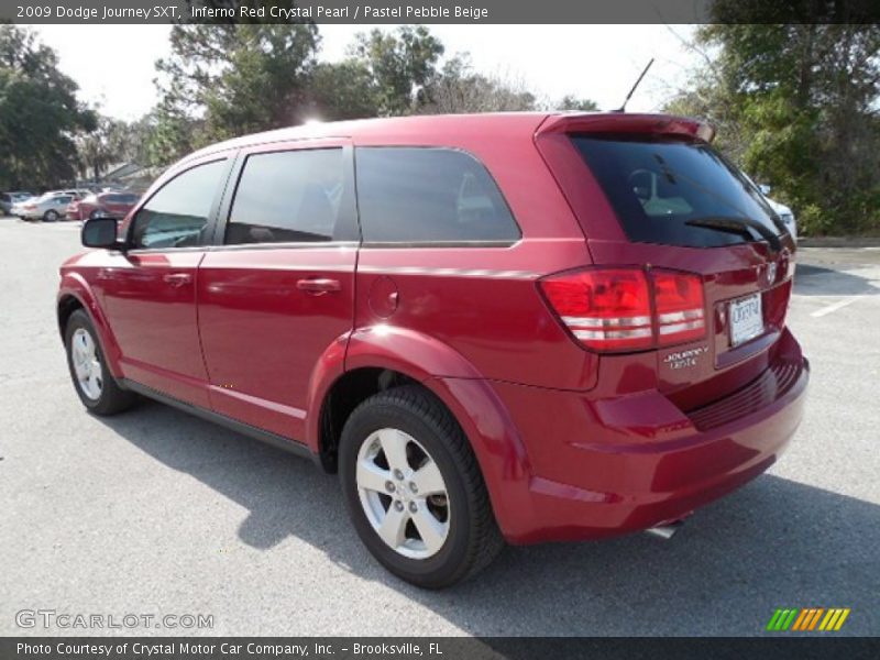 Inferno Red Crystal Pearl / Pastel Pebble Beige 2009 Dodge Journey SXT