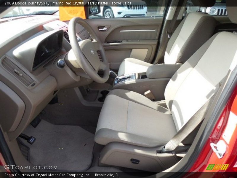Inferno Red Crystal Pearl / Pastel Pebble Beige 2009 Dodge Journey SXT