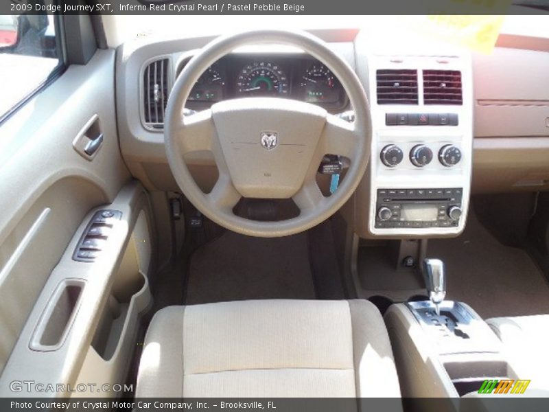 Inferno Red Crystal Pearl / Pastel Pebble Beige 2009 Dodge Journey SXT