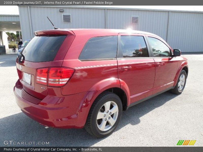 Inferno Red Crystal Pearl / Pastel Pebble Beige 2009 Dodge Journey SXT