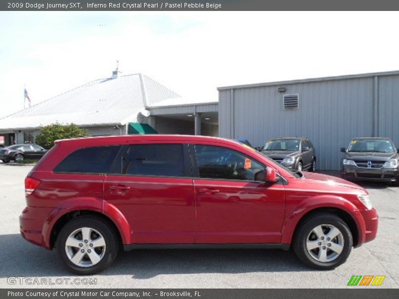 Inferno Red Crystal Pearl / Pastel Pebble Beige 2009 Dodge Journey SXT