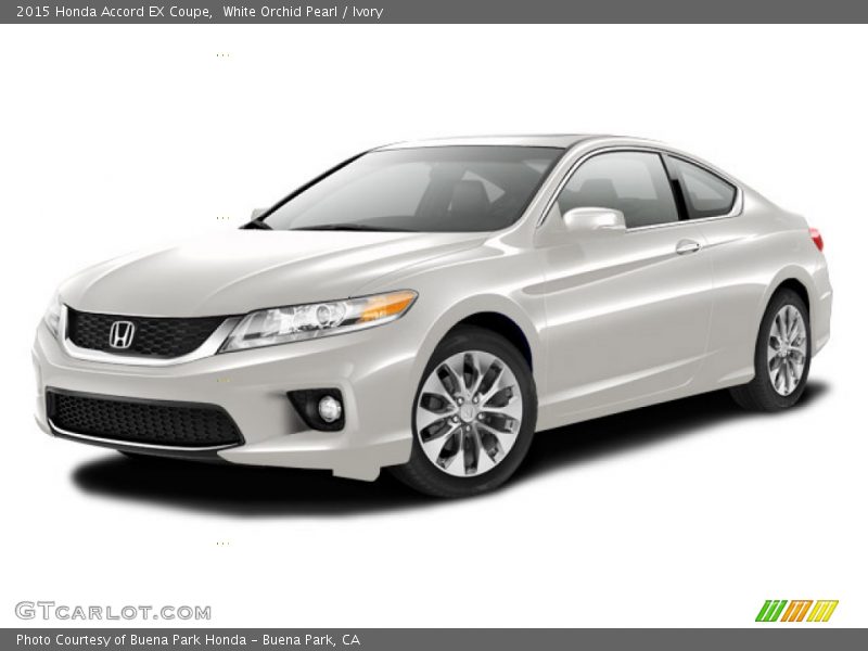White Orchid Pearl / Ivory 2015 Honda Accord EX Coupe